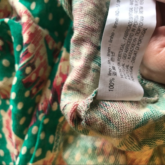 Zara Linen T-Shirt with Rips - Picture 4 of 5